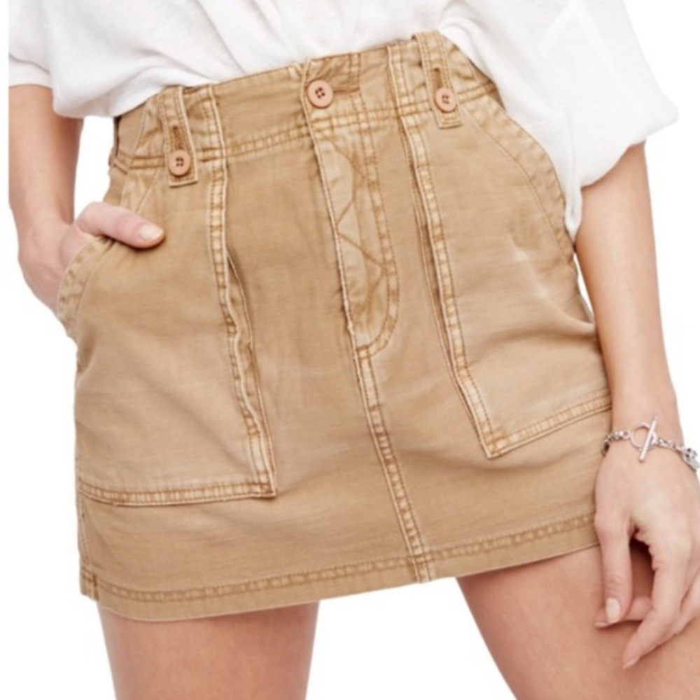 Free People Cargo Skirt